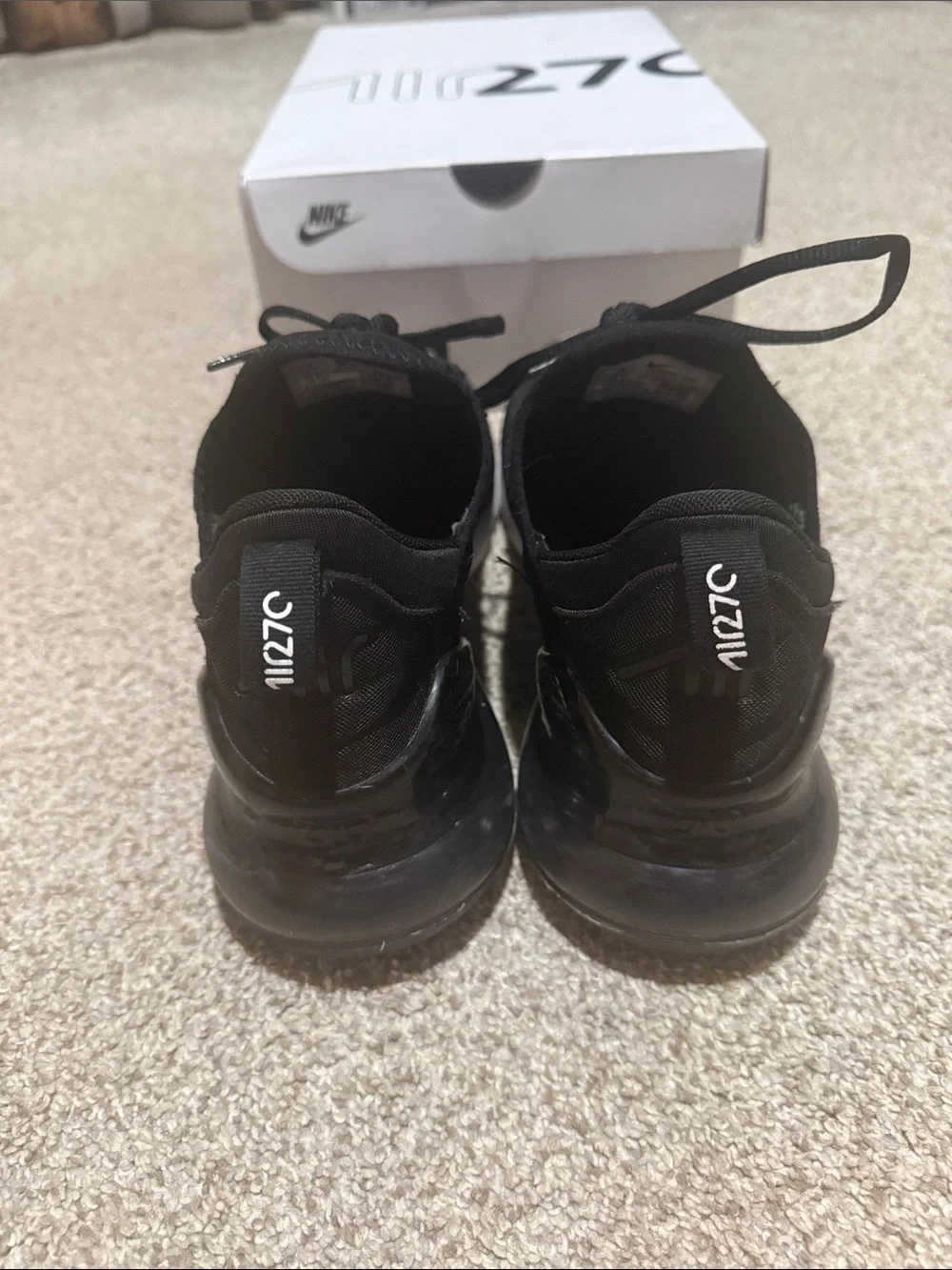Nike Men’s Air Max 270 Athletic Shoes - Black/White
